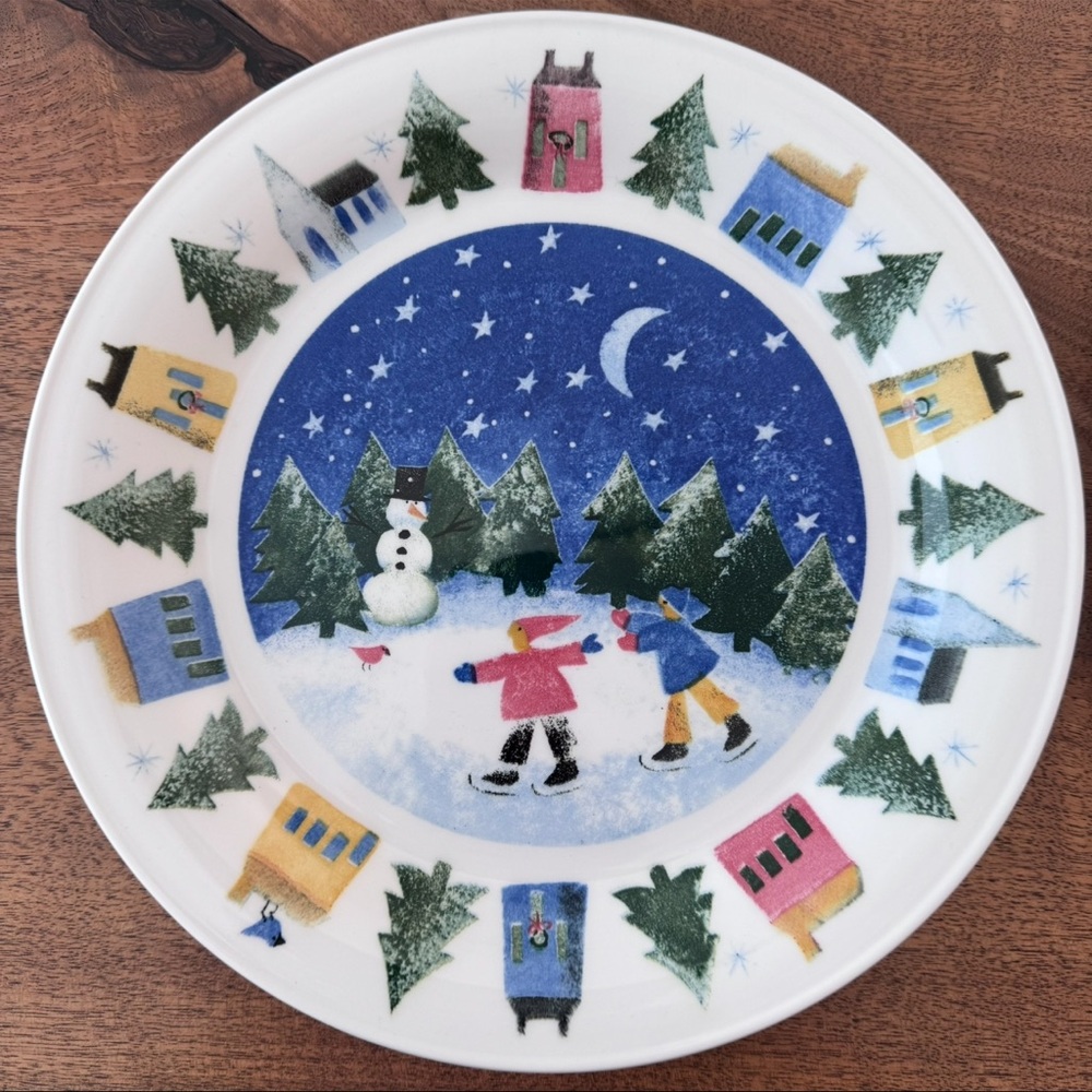 Large Winter Wonderland by Nikko China Plate/Plater